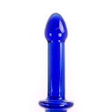 Glas dildo - Blue double