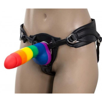 Addiction - Justin Rainbow Silicone Dildo - 19 cm