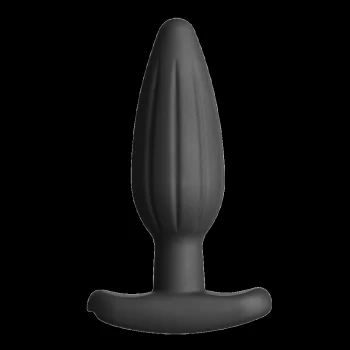 Rocker Silicone Noir Butt Plug - Medium