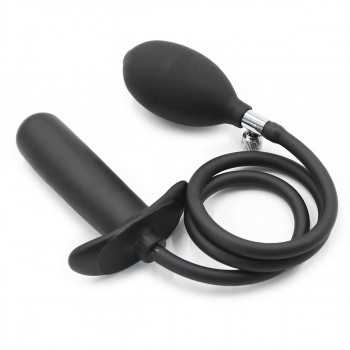 Inflatable Dildo Smooth Black