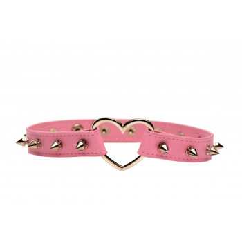 Spiked Heart Choker - Pink Master Series - 2